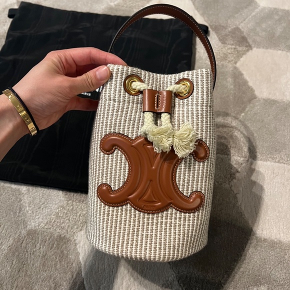 Celine Teen Drawstring Bucket - Picture 2 of 13